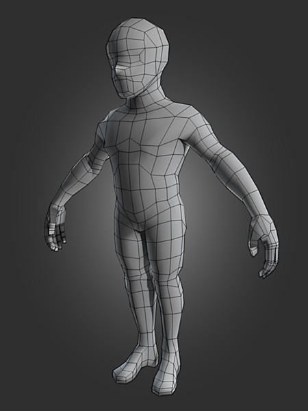 Low Poly Male Body preview image 1